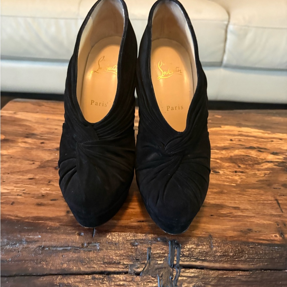 Christian Louboutin Black Ankle Booties